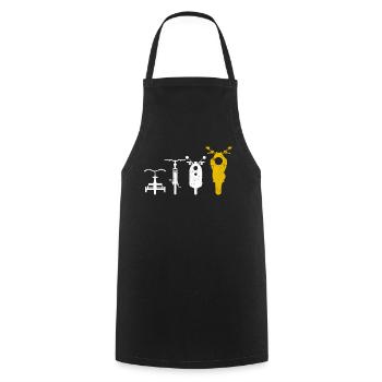 Motorcyclist Motorcycle Gift - Cooking Apron - black - Front - AI Model Male 185 dark (185cm)