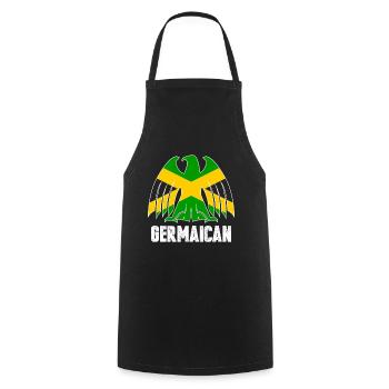 Jamaica Germany - Cooking Apron - black - Front - AI Model Male 185 dark (185cm)