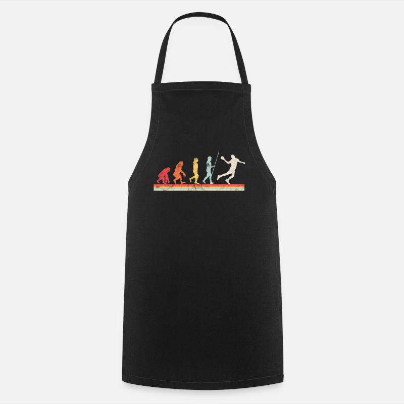 Evolution du handball - Tablier de cuisine - noir