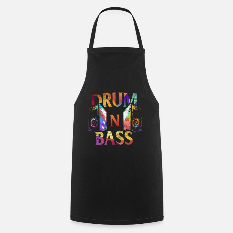 Drum n Bass Gift - Cooking Apron - black