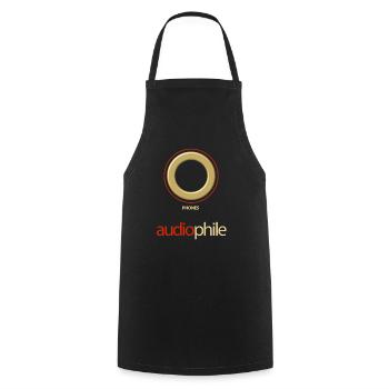 Phones Earphone Hi-Fi Jack Stereo Audiophile - Cooking Apron - black - Front - AI Model Male 185 dark (185cm)