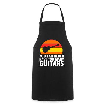 Musik Gitarre E-Gitarre Gitarrist Musiker Geschenk - Kochschürze - Schwarz - Vorne - AI Model Male 185 dark (185cm)