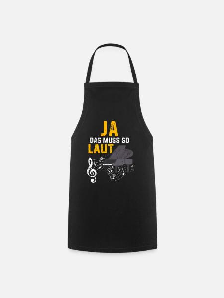 Klavier klassische Musik Jazz Musiker Geschenk - Kochschürze - Schwarz