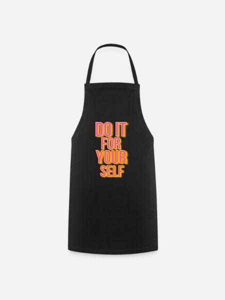 Motivation sayings - Cooking Apron - black