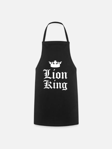 Roi lion - Tablier de cuisine - noir