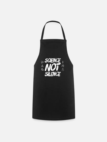 Science not Silence Sauvez le monde - Tablier de cuisine - noir