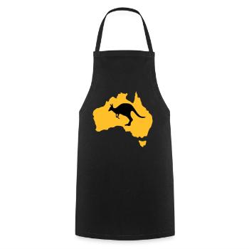 Australie - Tablier de cuisine - noir - Devant - AI Model Male 185 dark (185cm)
