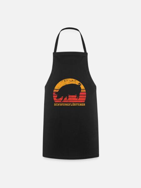 Pig pigs Pig whisperer - Cooking Apron - black
