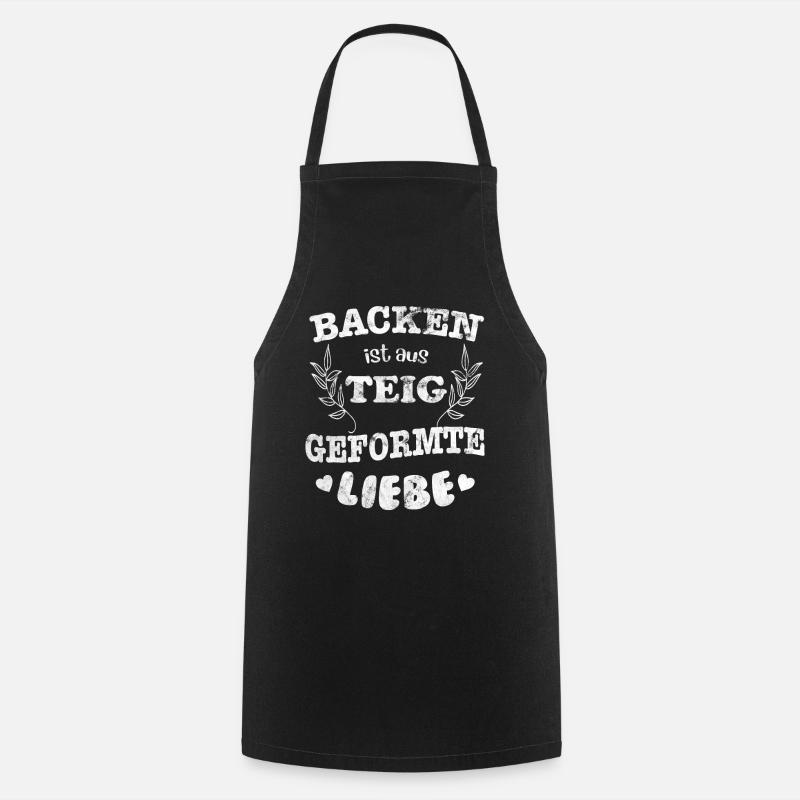 Bäcker Backen Teig - Kochschürze - Schwarz