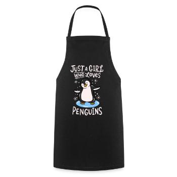 penguin - Cooking Apron - black - Front - AI Model Male 185 dark (185cm)