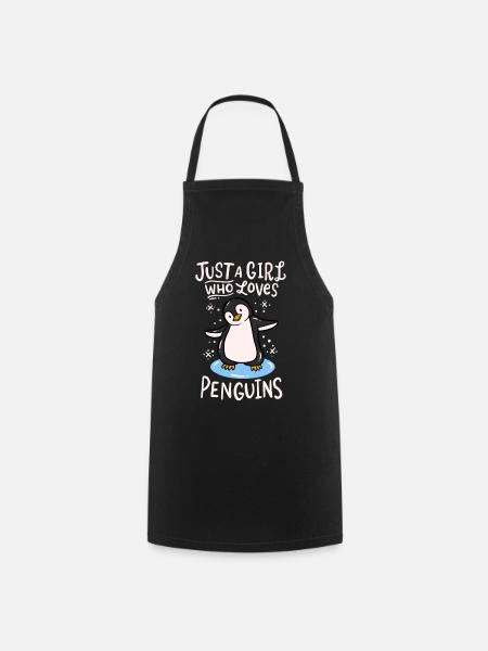 Pinguin - Kochschürze - Schwarz