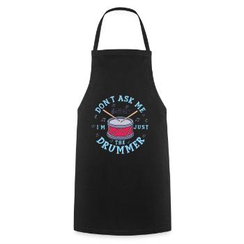 drummer - Cooking Apron - black - Front - AI Model Male 185 dark (185cm)