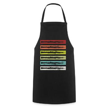 Oboe Vintage - Cooking Apron - black - Front - AI Model Male 185 dark (185cm)