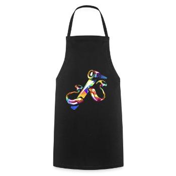 audiologist - Cooking Apron - black - Front - AI Model Male 185 dark (185cm)