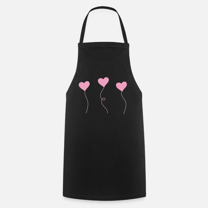 heart - Kochschürze - Schwarz
