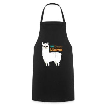 Llama alpaca animal gift - Cooking Apron - black - Front - AI Model Male 185 dark (185cm)