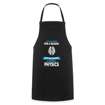 Physik Wissenschaft Naturwissenschaft Geschenk - Kochschürze - Schwarz - Vorne - AI Model Male 185 dark (185cm)