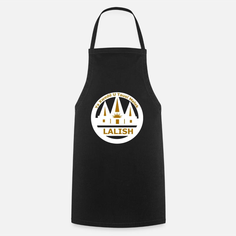 Ezidi Lalish Yezide Tausi Melek - Cooking Apron - black