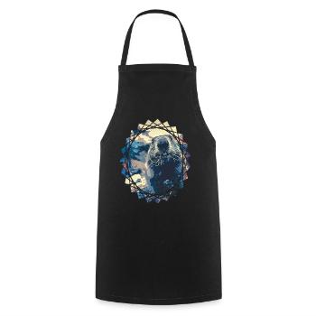 The groundhog is back - design - Cooking Apron - black - Front - AI Model Male 185 dark (185cm)