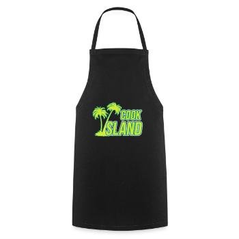 Cook Island island travel gift - Cooking Apron - black - Front - AI Model Male 185 dark (185cm)