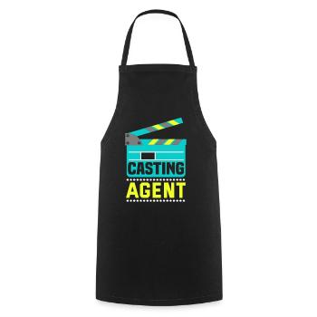 Casting Agent Kino Produzent Darsteller - Kochschürze - Schwarz - Vorne - AI Model Male 185 dark (185cm)