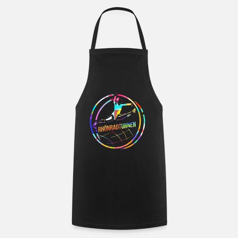 Gymnastique roue - Tablier de cuisine - noir