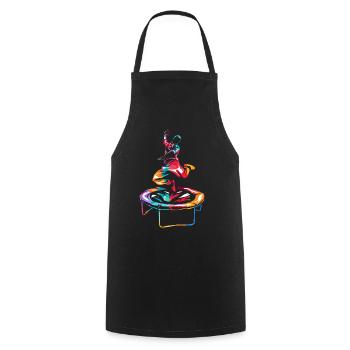 trampoline - Cooking Apron - black - Front - AI Model Male 185 dark (185cm)