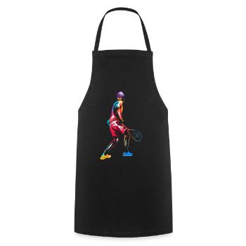 Squash - Kochschürze - Schwarz - Vorne - AI Model Male 185 dark (185cm)