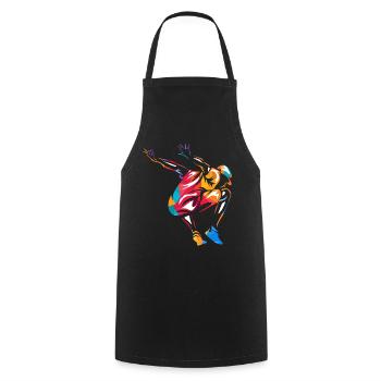 Parkour - Cooking Apron - black - Front - AI Model Male 185 dark (185cm)