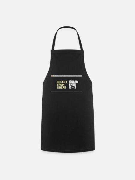 Programmeur informaticien - Tablier de cuisine - noir