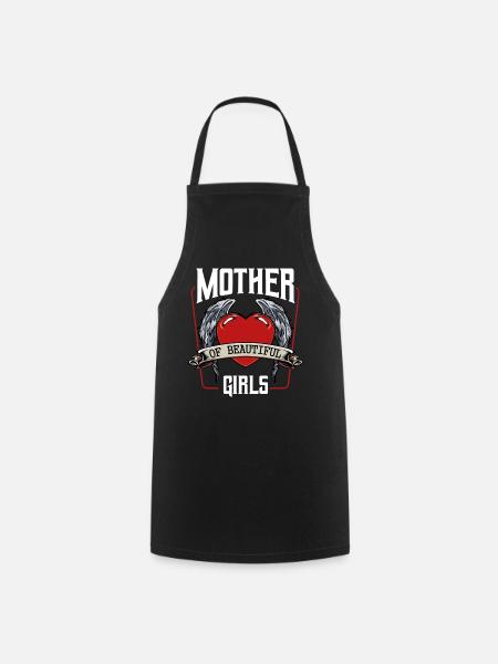 Mutter und Tochter - Kochschürze - Schwarz