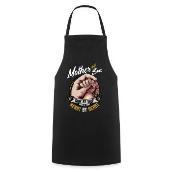 Mutter Sohn Statement Sprüche Familie Geschenk - Kochschürze - Schwarz - Vorne - AI Model Male 185 dark (185cm)