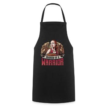 Momma Of A Warrior | Cool Son Mother's Day Gift - Cooking Apron - black - Front - AI Model Male 185 dark (185cm)