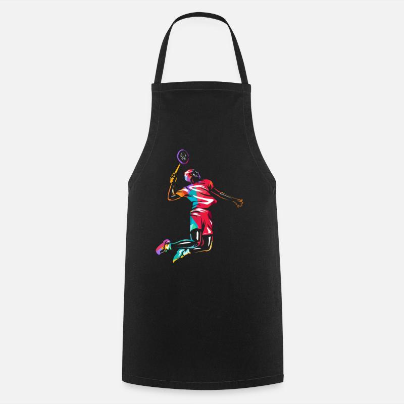badminton - Cooking Apron - black