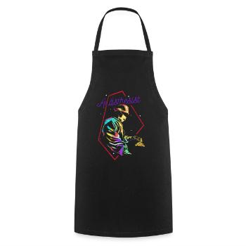 Anesthetist anesthesiologist gift - Cooking Apron - black - Front - AI Model Male 185 dark (185cm)