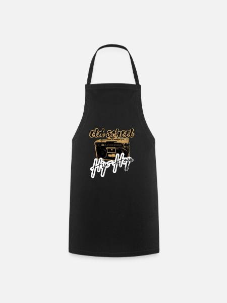 radio hip hop old school - Tablier de cuisine - noir