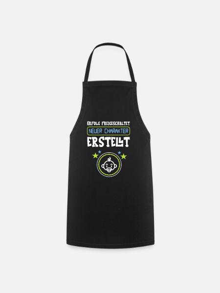 Geschenk für werdenden Vater Gamer - Kochschürze - Schwarz