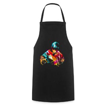 Cadeau chirurgien - Tablier de cuisine - noir - Devant - AI Model Male 185 dark (185cm)