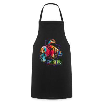 Neurosurgeon Doctor Gift - Cooking Apron - black - Front - AI Model Male 185 dark (185cm)