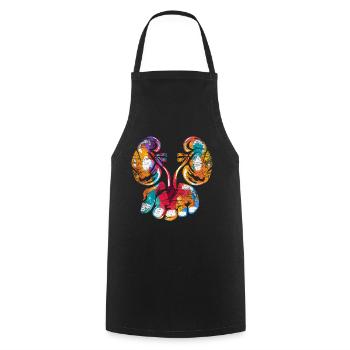 Urologist - Cooking Apron - black - Front - AI Model Male 185 dark (185cm)