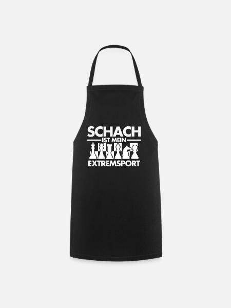 Schach Sport - Kochschürze - Schwarz