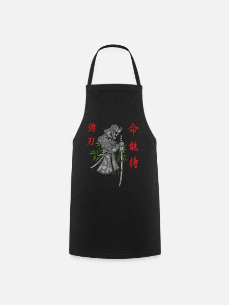 Samurai Krieger Japan - Kochschürze - Schwarz