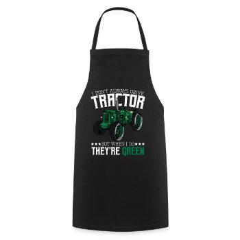 tractor - Cooking Apron - black - Front - AI Model Male 185 dark (185cm)
