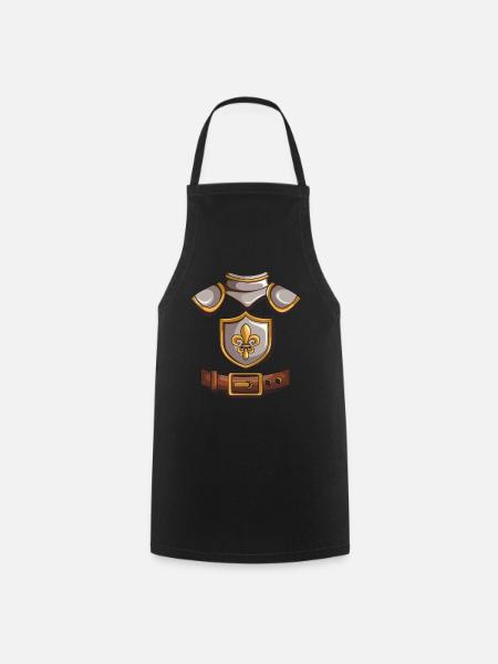 Costume Chevalier Cadeau Enfants Knigth Templer Carnival - Tablier de cuisine - noir