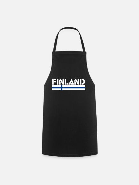 Finlande - Tablier de cuisine - noir