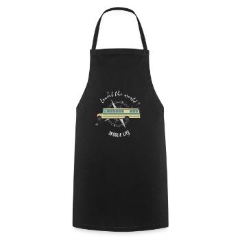Skoolie Life Converted school bus - Cooking Apron - black - Front - AI Model Male 185 dark (185cm)
