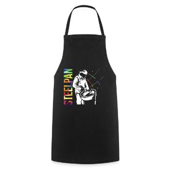 Steelpan Panist Gift - Tablier de cuisine - noir - Devant - AI Model Male 185 dark (185cm)