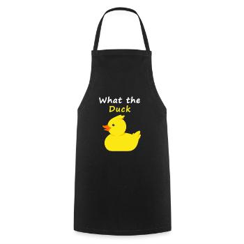 Qu'est-ce que le canard - Tablier de cuisine - noir - Devant - AI Model Male 185 dark (185cm)