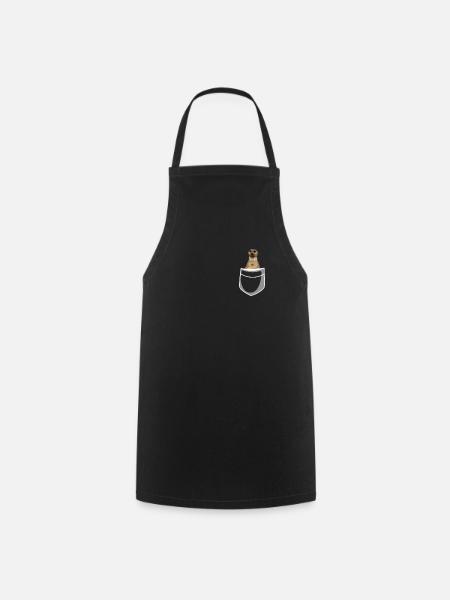 Meerkat Gift - Cooking Apron - black