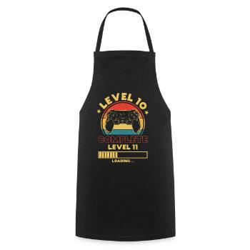 Kids 10th Birthday Gift Shirt Level 10 Jung - Cooking Apron - black - Front - AI Model Male 185 dark (185cm)
